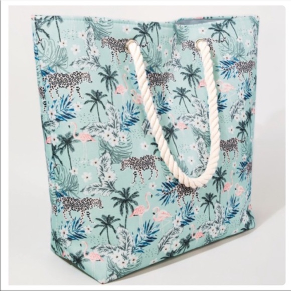 NWT RUGGINE tropical tote. Great for the 🏖 BEACH/VACATION - Picture 3 of 9